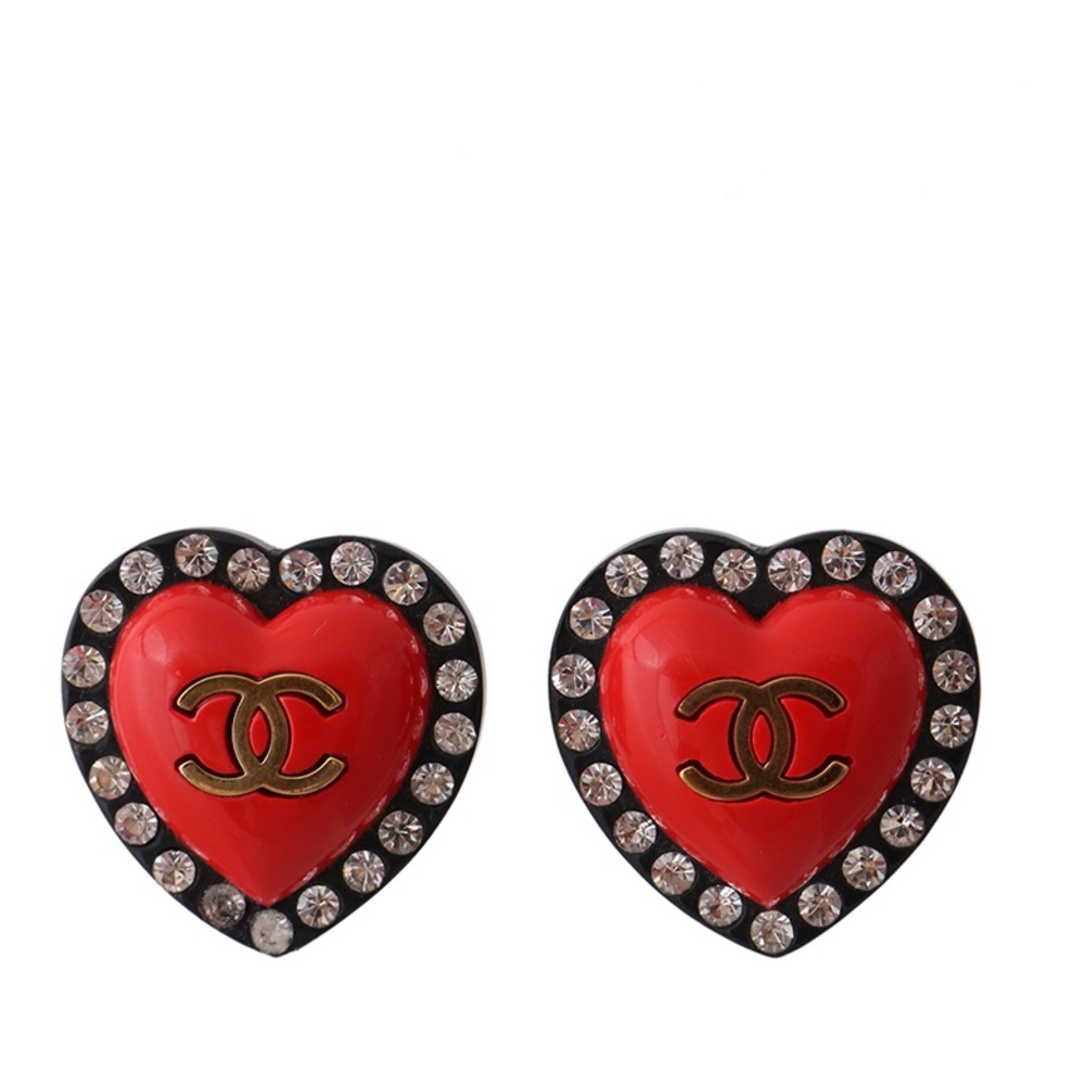 Chanel 1995 SS Heart crystal earrings - Picture 11 of 14